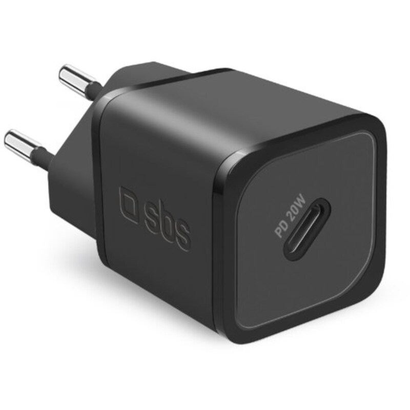 Φορτιστής Πρίζας Sbs GaN Ultra-Fast Usb-C 20W - Black