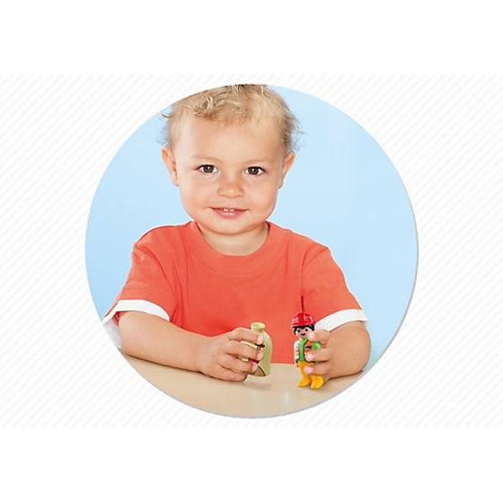 PLAYMOBIL® 1·2·3 Εργάτης με Καροτσάκι (6961) image 2