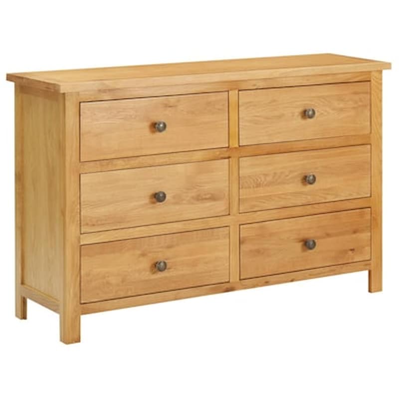 VIDAXL Vidaxl Συρταριέρα 105 X 33,5 X 73 Εκ. Από Μασίφ Ξύλο Δρυός
