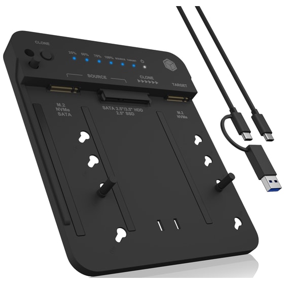 DockingStation Icy Box IB-2913MCL-C31 - Μαύρο image 0