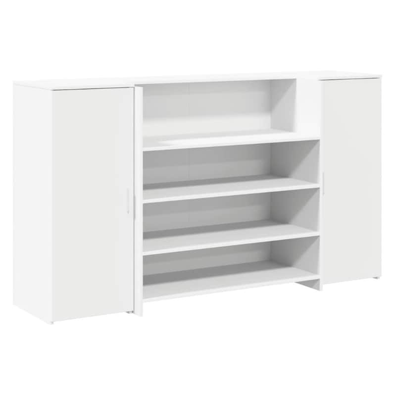 Γραφείο Υποδοχής VidaXL από Τεχνητό Ξύλο 180x50x103,5 cm - Λευκό