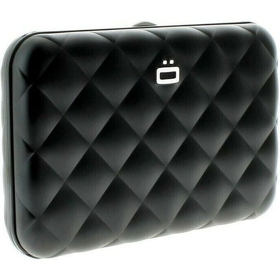 Πορτοφόλι Αλουμινίου Ogon Quilted Button Black image 1