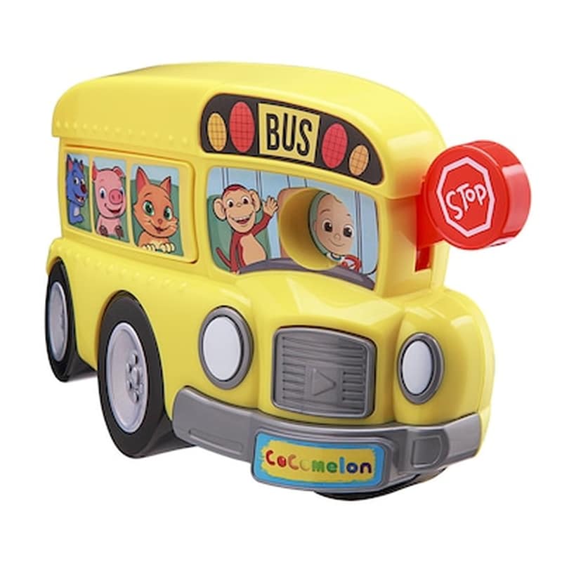 Ekids Cocomelon School Bus Mini Boombox Σχολικό Λεωφορείο Παιχνίδι Για Παιδιά