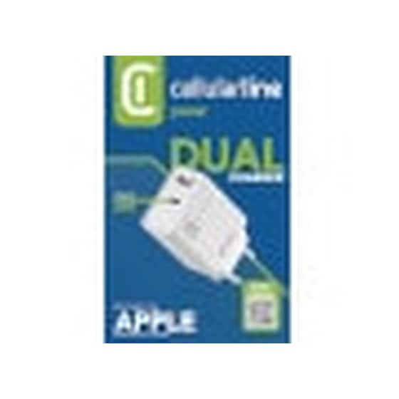 Φορτιστής Πρίζας Cellular Line 2port Usb-C,Usb 20W - White image 1
