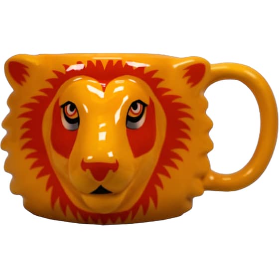 Κούπα 3D Half Moon Bay Harry Potter Bay Gryffindor Lion Κεραμική 350 ml - Πορτοκαλί/Κόκκινη image 0