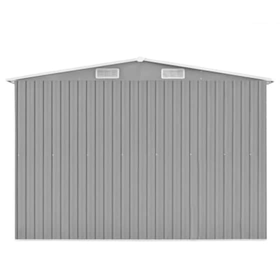 Vidaxl Αποθήκη Κήπου Γκρι 257 X 398 X 178 Εκ. Μεταλλική image 5