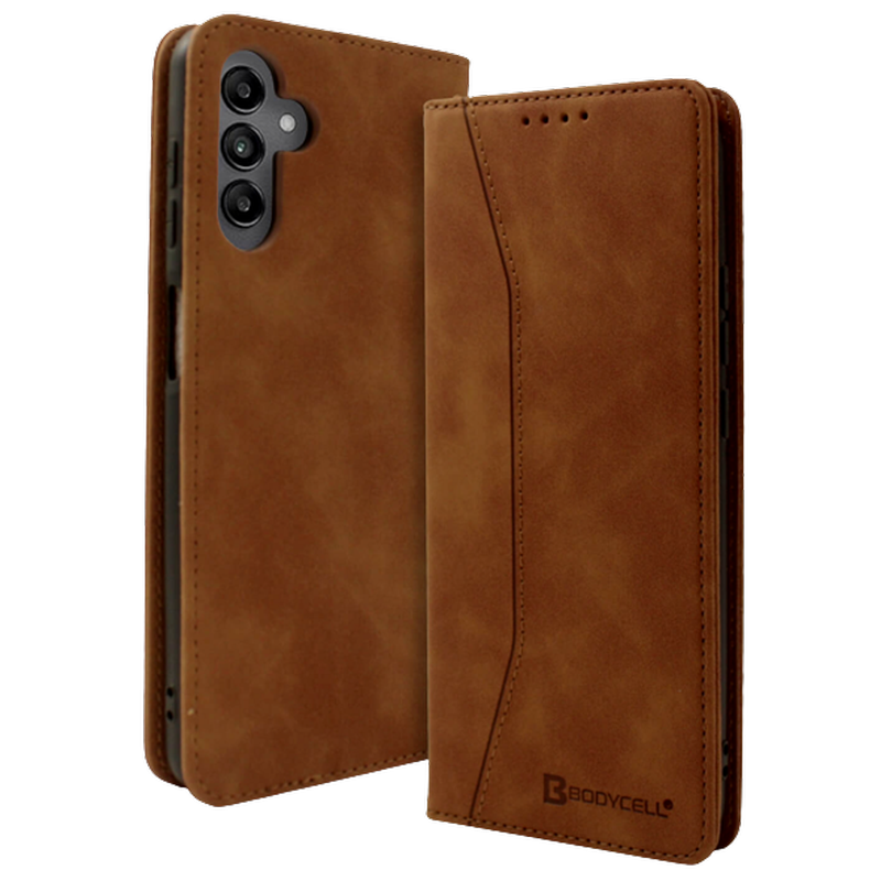 Θήκη Πορτοφόλι Samsung Galaxy A14 - Bodycell - Καφέ