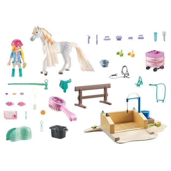 PLAYMOBIL® Horses of Waterfall Κομμωτήριο αλόγων με την Isabella και τον Lioness (71354) image 5