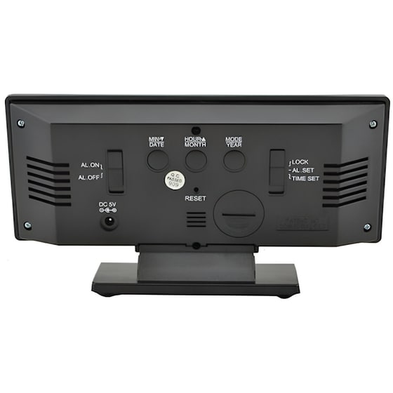 Ψηφιακό Ρολόι Επιτραπέζιο DS-3618L 18.5x4.55x9.5 cm - Μαύρο image 1