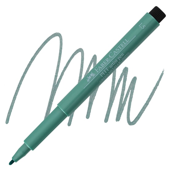 Μαρκαδοράκι Faber Castell Pitt Artist 1.5 Mm Metallic Green image 1