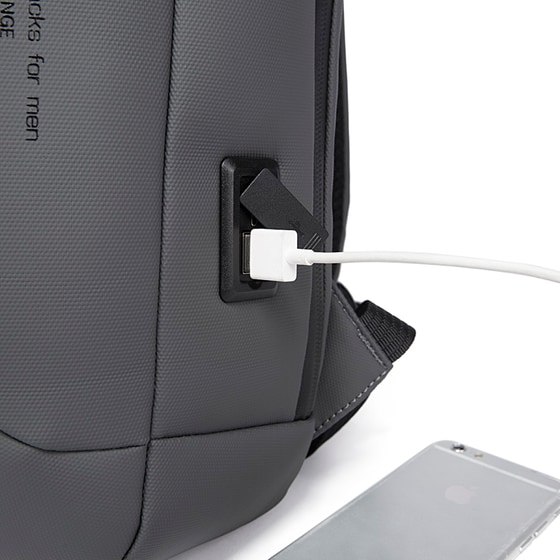 Τσάντα Laptop Bange 22188 15.6" Αδιάβροχη - Γκρι image 6