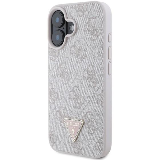 Θήκη Apple iphone 16 - Guess 4g Triangle Strass - Ροζ image 3
