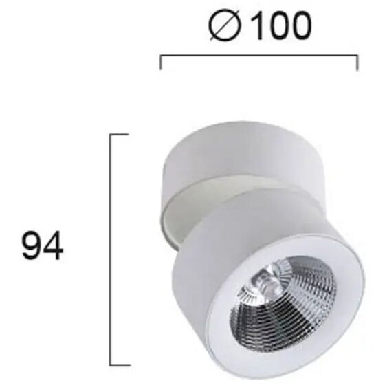 Σποτ Μονόφωτο Viokef Round Moris Led 4208300 Μεταλλικό - Λευκό image 1