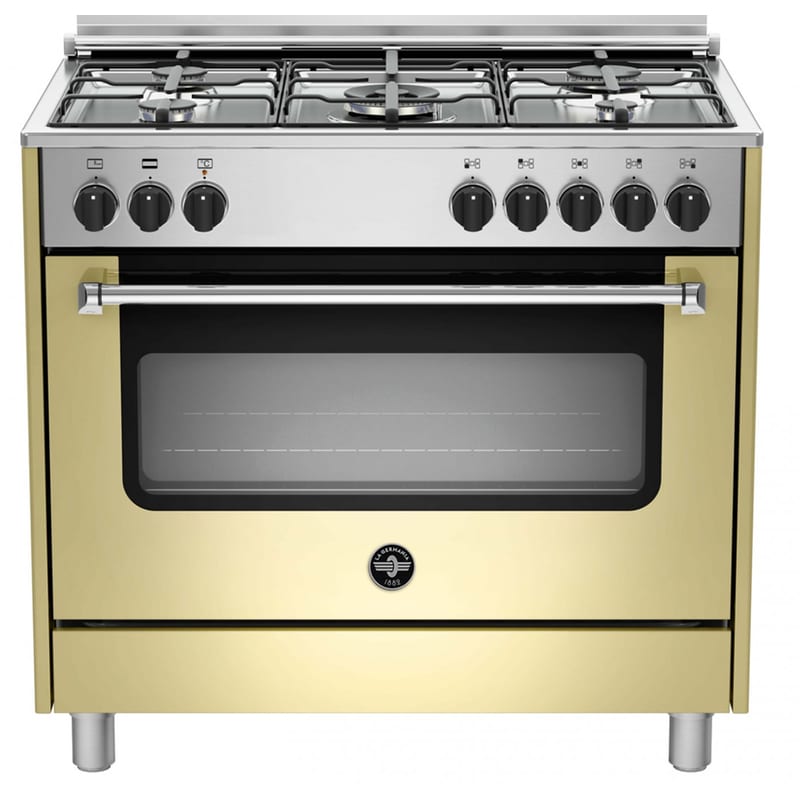 LA GERMANIA AMN965ECRV(GN) 117 Lt Κρεμ Κουζίνα Μεικτή Φυσικού Αερίου