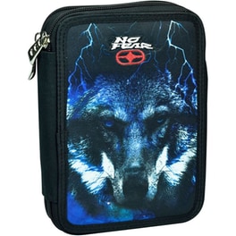 Κασετίνα Παραλληλόγραμμη Γεμάτη No Fear Night Wolf