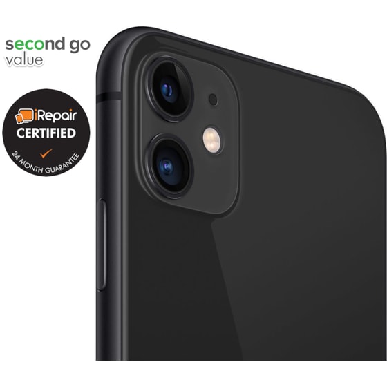 Μεταχειρισμένο Apple iPhone 11 64GB Black second go value Certified by iRepair image 3