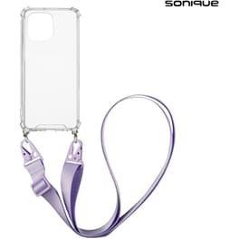 Θήκη Xiaomi Mi 11 - Sonique Armor Με Κορδόνι Λιλά - Clear