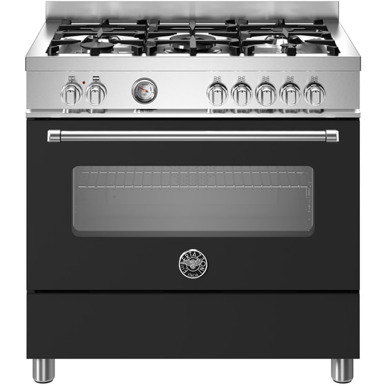 BERTAZZONI MAS95C1ENEC 86 Lt Μαύρο Μεικτή Κουζίνα Αερίου image 0