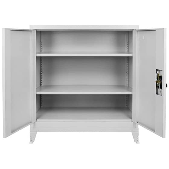 Ντουλάπα Steelen Δίφυλλη Μεταλλική 70x40x101cm - Γκρι image 1