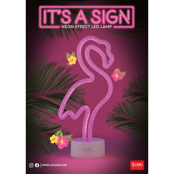 Φωτιστικό Legami It's A Sign Neon Effect Led Flamingo - Ροζ image 3