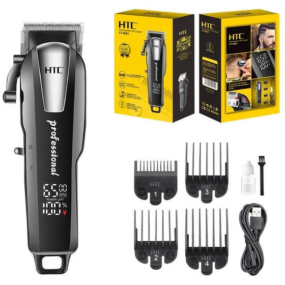 HTC CT-8083 Trimmer Επαναφορτιζόμενο Μαύρο image 1