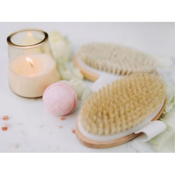 Βούρτσα Μασάζ Σώματος Aria Trade με Φυσικές Τρίχες Αγαύης - Καφέ image 3