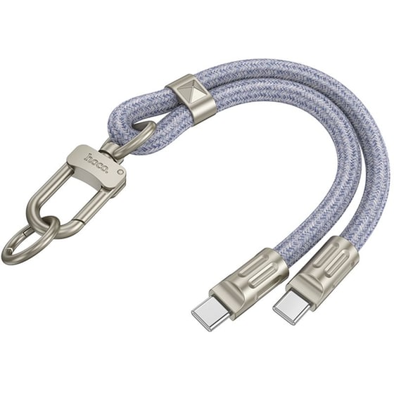 Καλώδιο Φόρτισης Hoco USB-C σε USB-C 22cm - Blue image 0