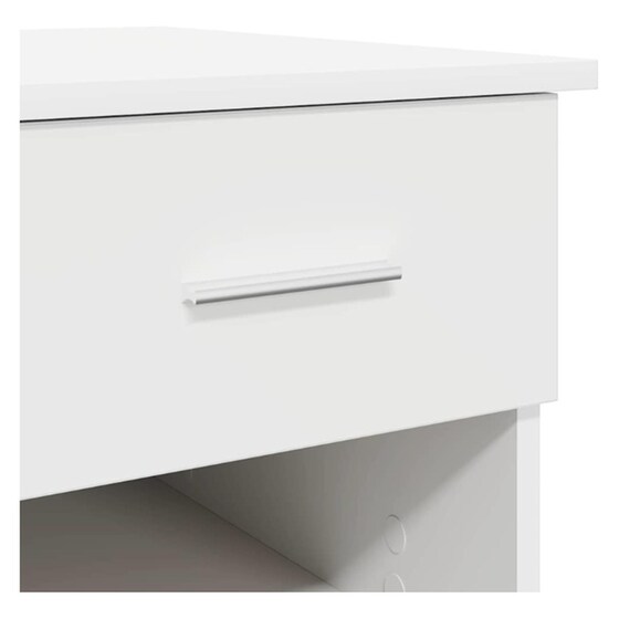Γραφείο VidaXL από Επεξεργασμένο Ξύλο 90x49x75 cm - Λευκό image 6