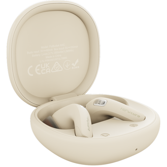 Ακουστικά Bluetooth HiFuture FlyBuds4 AI - Latte image 1