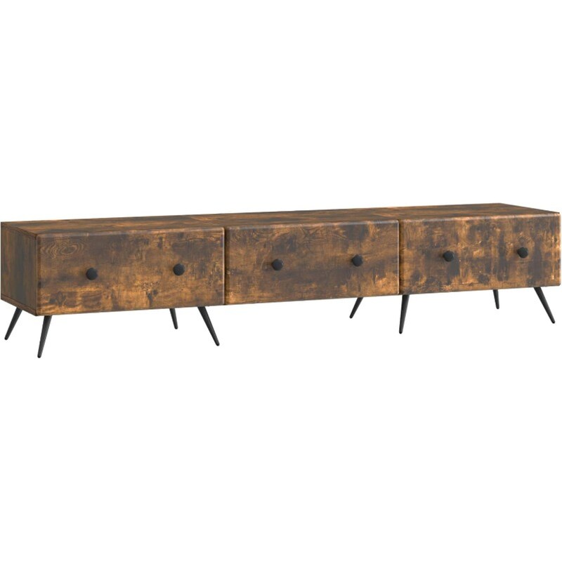 Έπιπλο Τηλεόρασης VidaXL με Συρτάρι 147x34.5x30 cm - Καπνισμένο Ξύλο Δρυός
