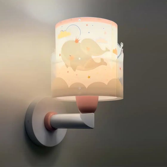 Παιδικό Φωτιστικό Τοίχου Ango Whale Dreams 61179S - Ροζ image 5