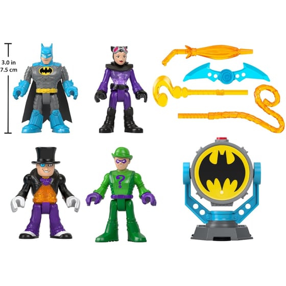 Imaginext Batman Bat-Tech Signal Φιγούρες Σετ των 4 image 1