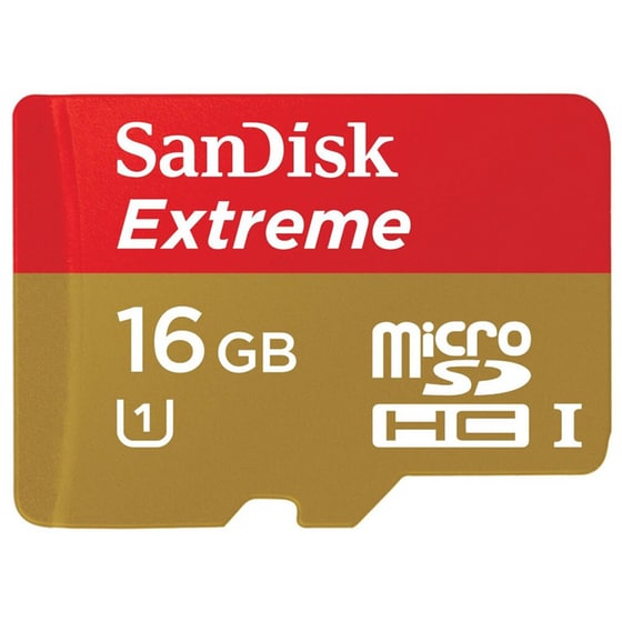 Κάρτα μνήμης microSDHC 16GB Class 10 UHS-I - SanDisk Extreme SDSDQXL-016G-G46A image 0