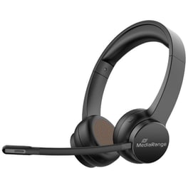 Ακουστικά Κεφαλής με μικρόφωνο Mediarange MROS307 - Black
