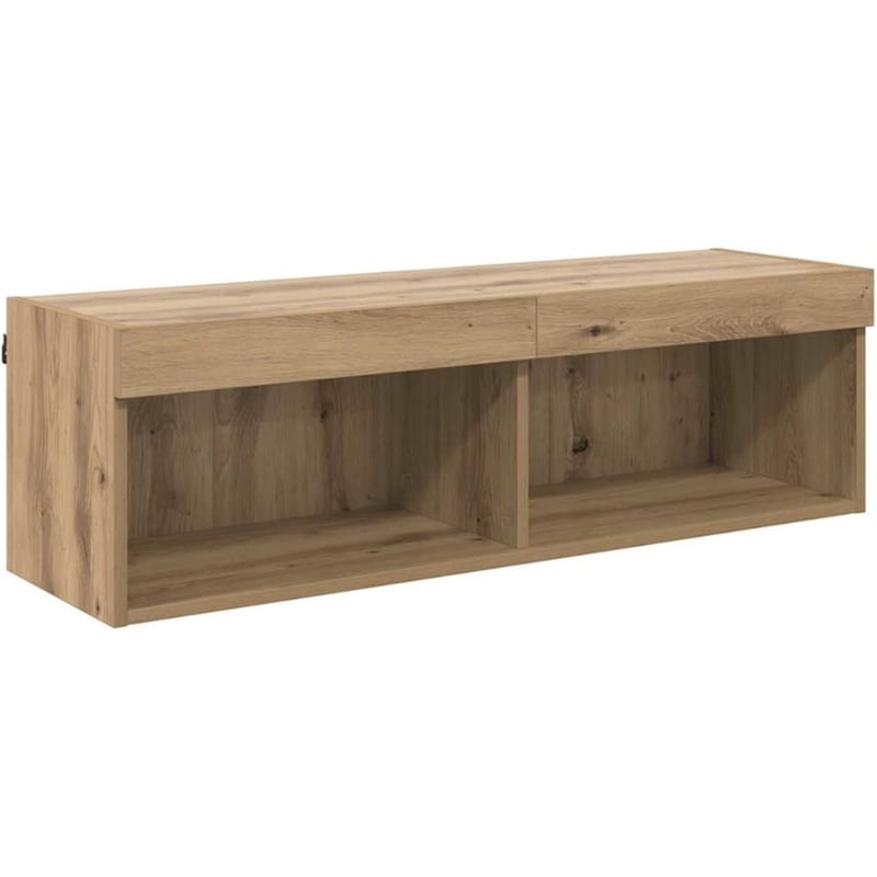 Έπιπλο Τηλεόρασης VidaXL Επιτοίχιο με LED 100 x 30 x 30 cm - Artisan Δρυς