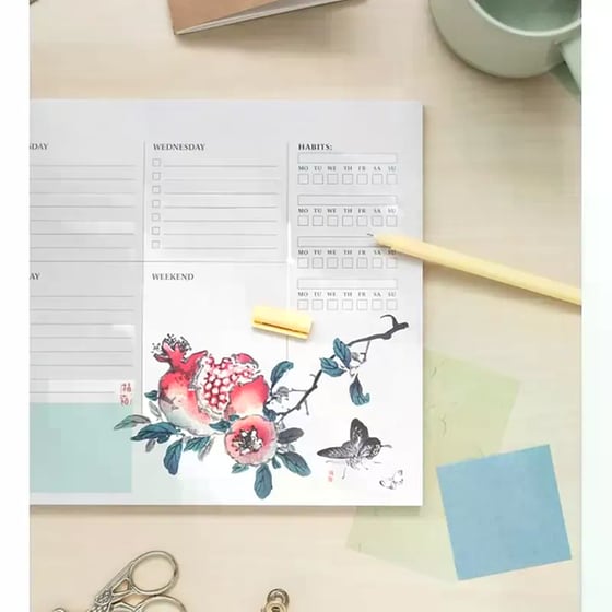 Εβδομαδιαίο Πλάνο Μπλοκ A4 Japanese Art 21x29cm image 2