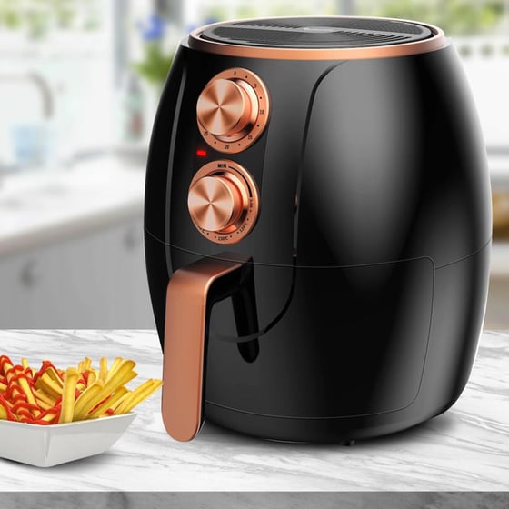 TURBOTRONIC TT-AF3 με Αποσπώμενο Κάδο 1200 W 3 L Μαύρο Φριτέζα Αέρος image 5