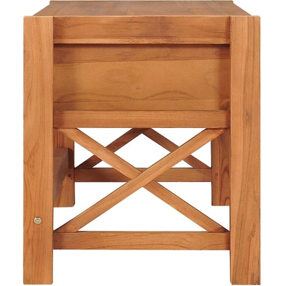 Έπιπλο Τηλεόρασης Vidaxl από Ξύλο  100x40x45 cm - Καφέ image 3