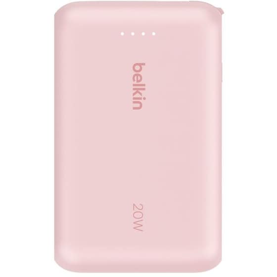 Powerbank Belkin BoostCharge 10.000mAh με Ενσωματωμένο Καλώδιο - Pink image 0