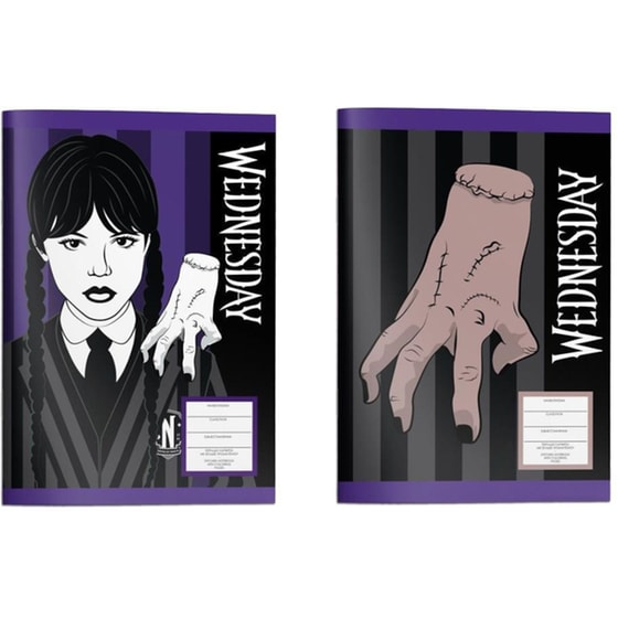 Τετράδιο Καρφίτσα Διακάκης Wednesday 40 Φύλλων (1 Τεμάχιο) image 0