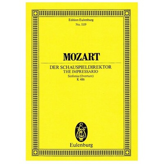 Βιβλίο Για Σύνολα Editions Eulenburg Mozart - The Impressario Overture [pocket Score] image 1