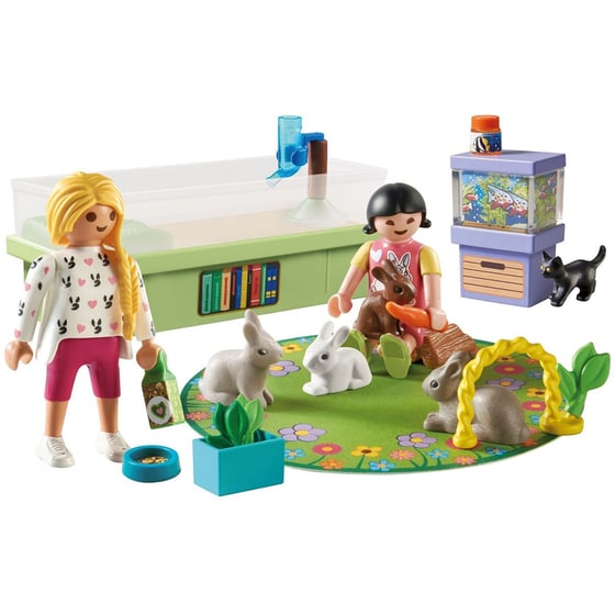 PLAYMOBIL® Starter Pack Παίζοντας Με Τα Κουνελάκια (71753) image 1