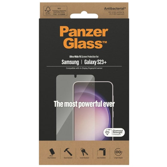 Προστασία οθόνης Samsung Galaxy S23+ - PanzerGlass Ultra Wide Fit image 3