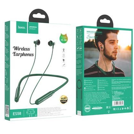 Ακουστικά Bluetooth Hoco ES58 Sound Tide - Πράσινα image 3