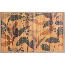 Πατάκι Μπάνιου Spitishop Ορθογώνιο από Μπαμπού 50x80 cm - Πολύχρωμο