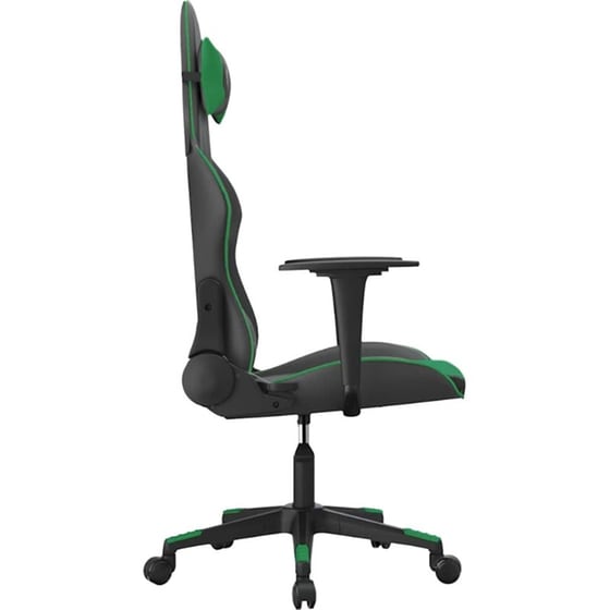 Καρέκλα Gaming VIDAXL 345448 με Ρυθμιζόμενα Μπράτσα από Τεχνητό Δέρμα - Μαύρο image 1