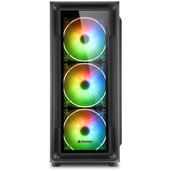 Κουτί Desktop Sharkoon TK4 RGB Gaming Midi Tower - Μαύρο image 1