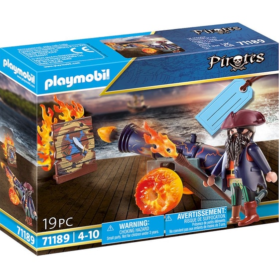 PLAYMOBIL® Pirates Gift Set Πειρατής με κανόνι (71189) image 0