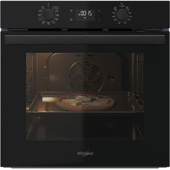 WHIRLPOOL OMR58HU1B 71 Lt Μαύρο Εντοιχιζόμενος Φούρνος Άνω Πάγκου image 1
