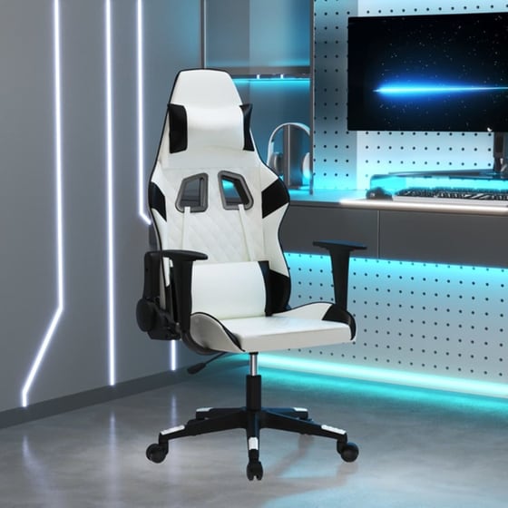 Καρέκλα Gaming VIDAXL 345520 από Τεχνητό Δέρμα - Μαύρο image 6